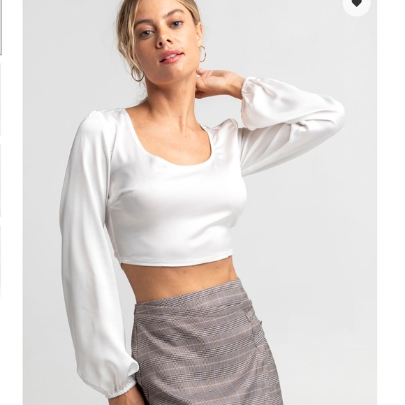 NWT West of Melrose Tie Back Blouse - Picture 4 of 7